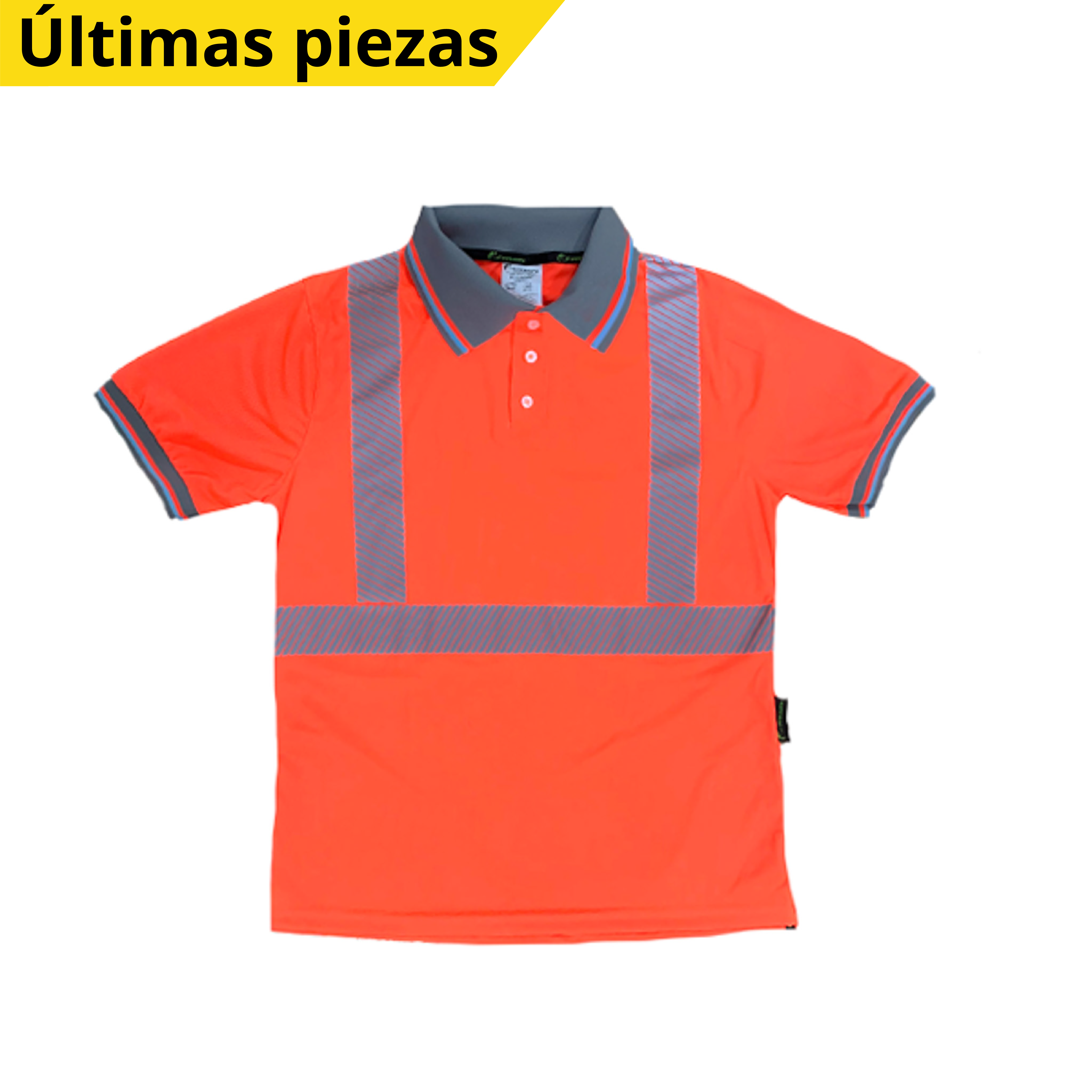 CAMISA TIPO POLO CON REFLEJANTE NARANJA SR-120ANCR